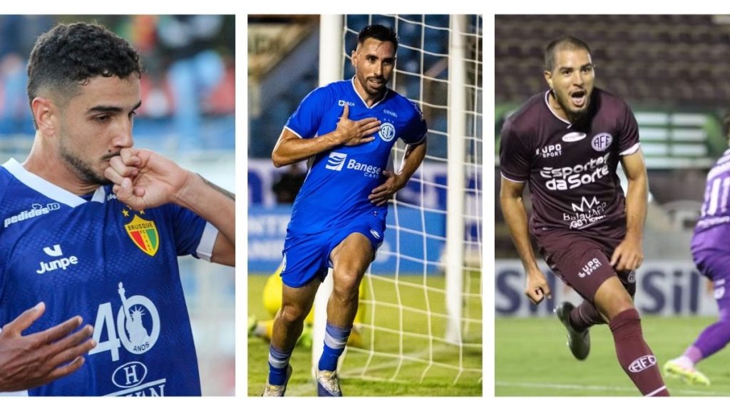 Bruque, Confiança e Ferroviária são os grandes vencedores da rodada - Fotos: Lucas Gabriel Cardoso/Brusque FC, Sérgio Luis/Confiança, Guilherme Moro/Ferroviária SAF